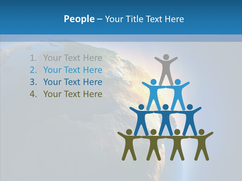 World Space Sunrise PowerPoint Template