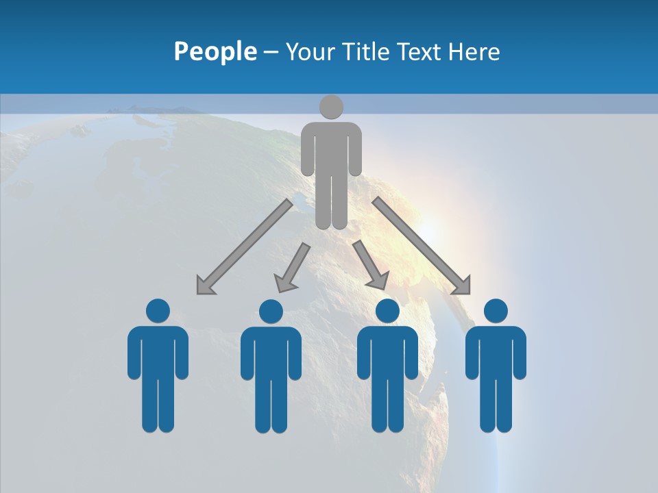 World Space Sunrise PowerPoint Template