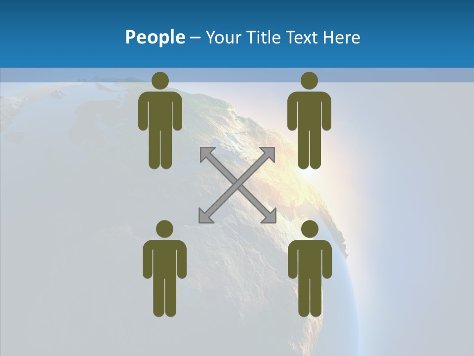 World Space Sunrise PowerPoint Template