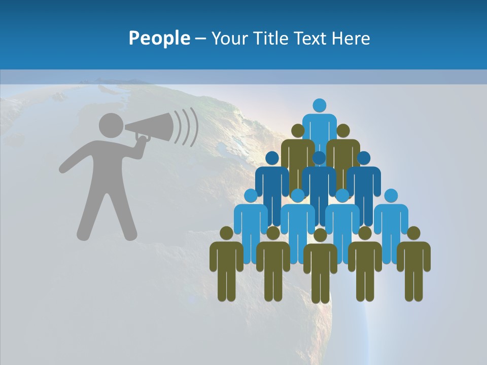 World Space Sunrise PowerPoint Template