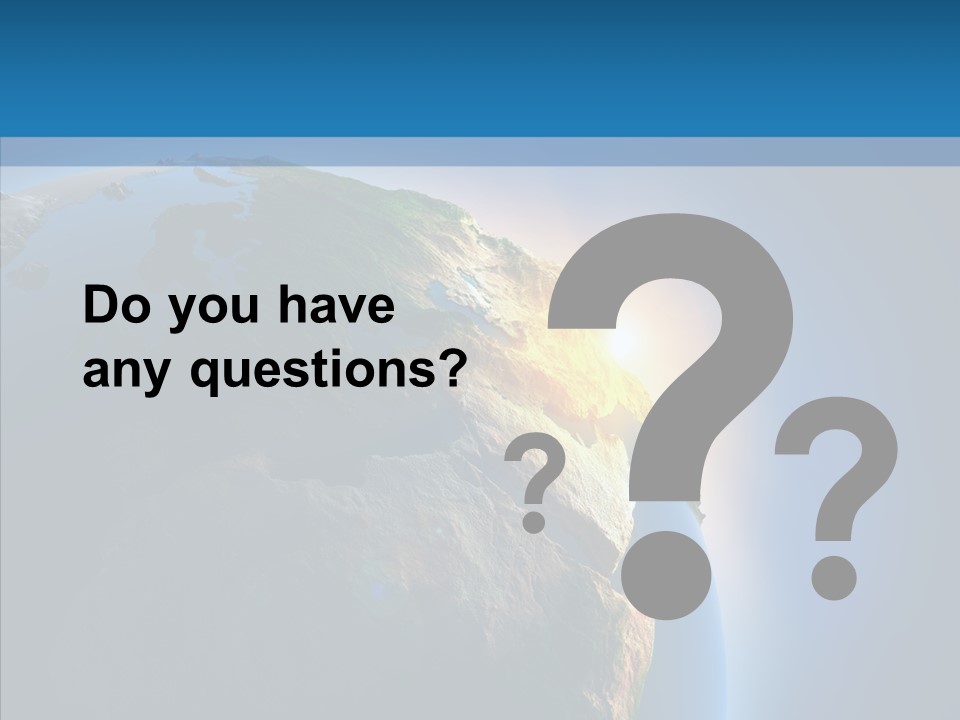 World Space Sunrise PowerPoint Template