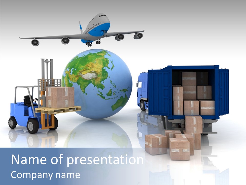 Service Package Cargo PowerPoint Template