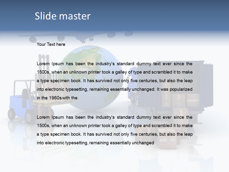 Service Package Cargo PowerPoint Template