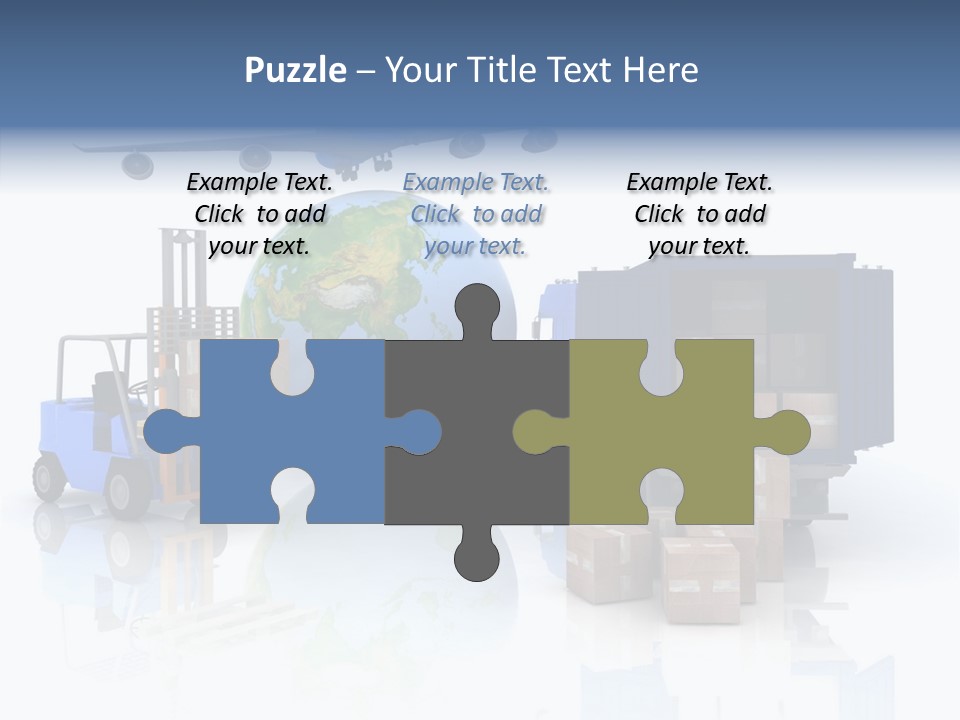 Service Package Cargo PowerPoint Template
