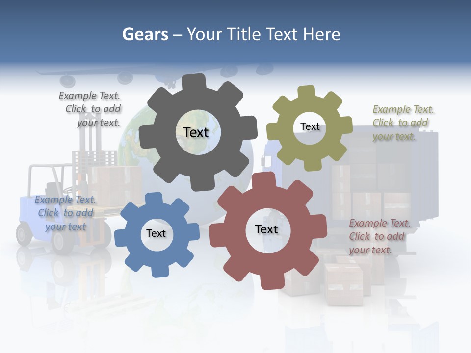 Service Package Cargo PowerPoint Template
