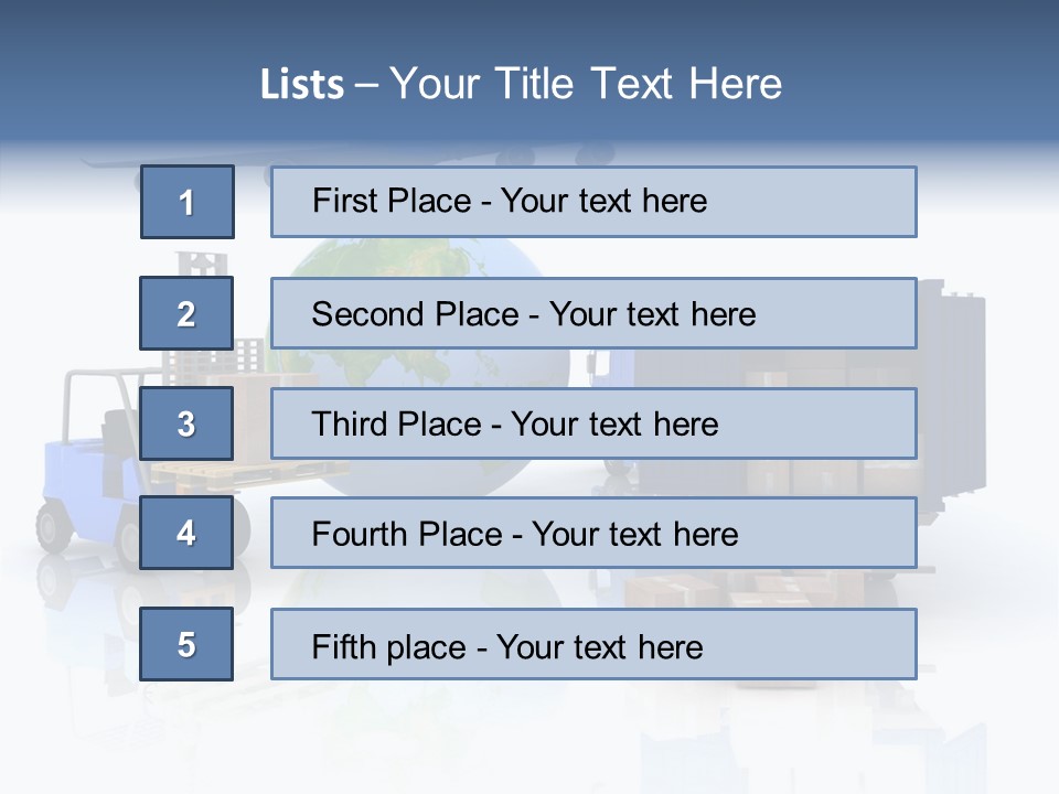 Service Package Cargo PowerPoint Template