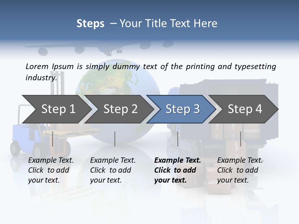 Service Package Cargo PowerPoint Template