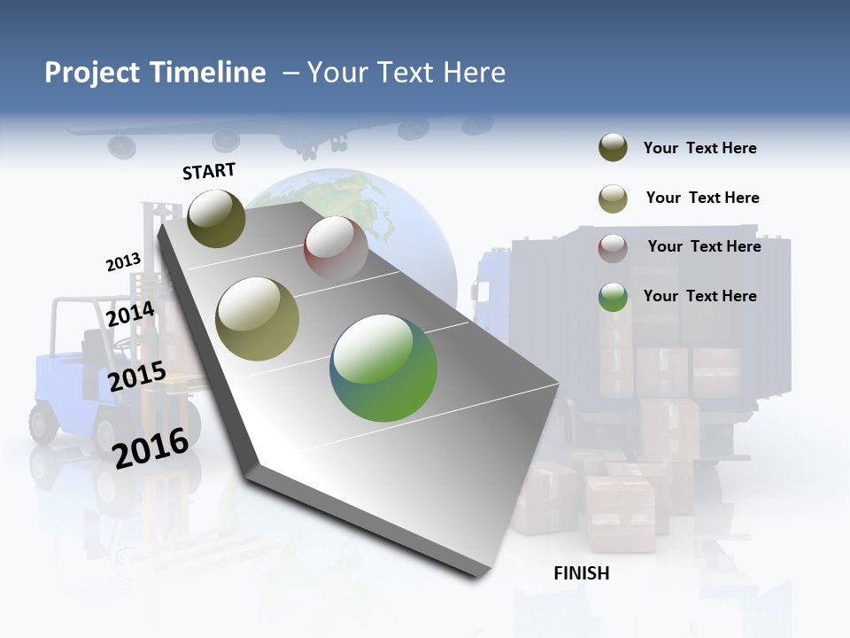 Service Package Cargo PowerPoint Template