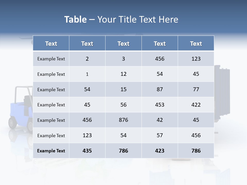 Service Package Cargo PowerPoint Template