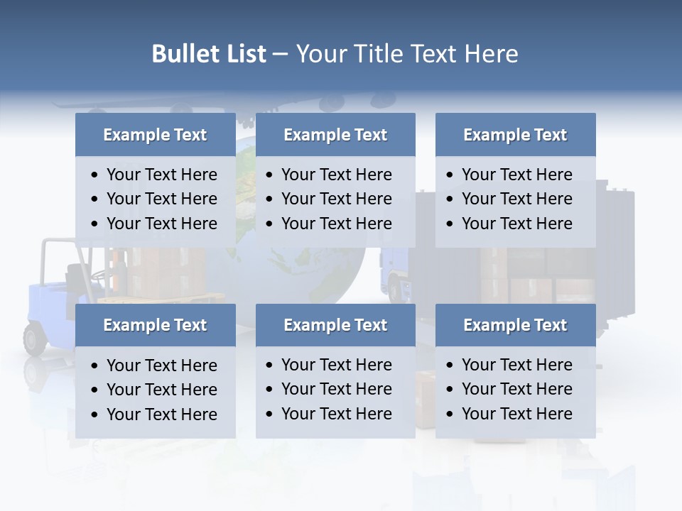 Service Package Cargo PowerPoint Template