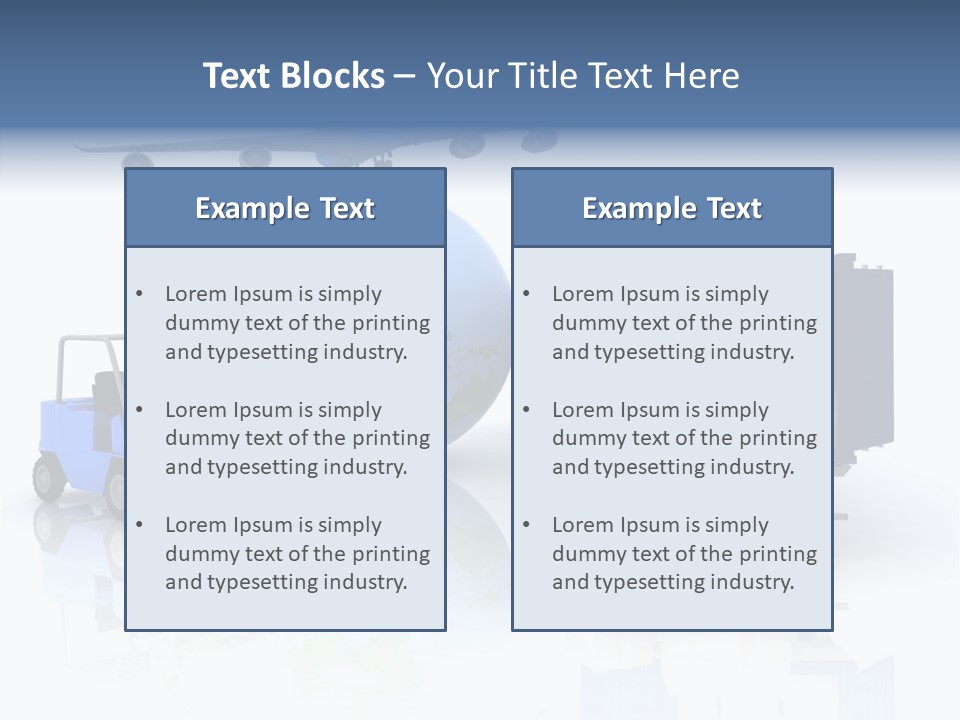 Service Package Cargo PowerPoint Template