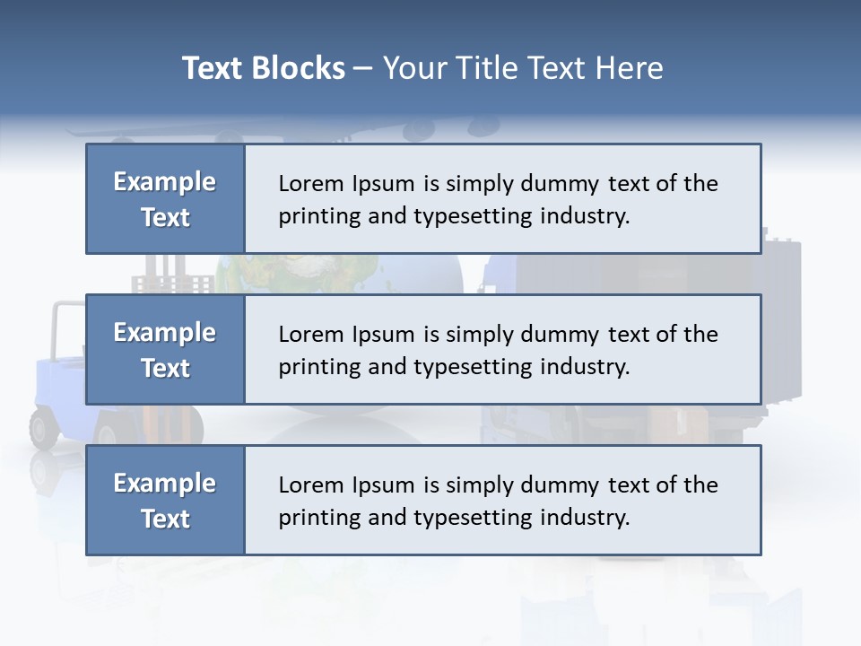 Service Package Cargo PowerPoint Template