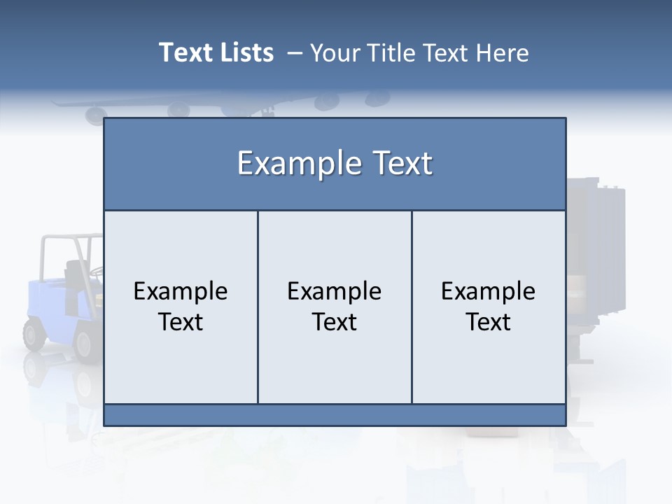 Service Package Cargo PowerPoint Template