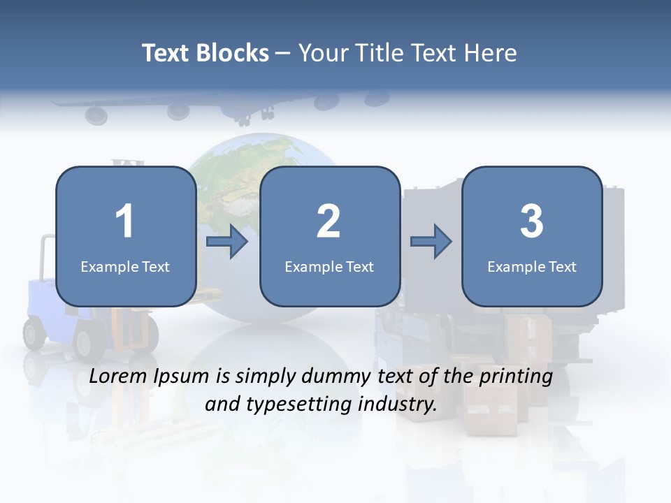 Service Package Cargo PowerPoint Template