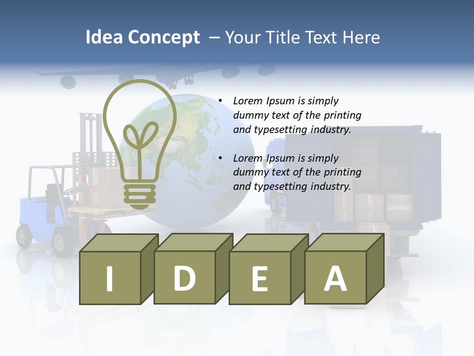 Service Package Cargo PowerPoint Template