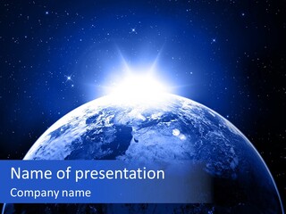 Atmosphere Global Night PowerPoint Template