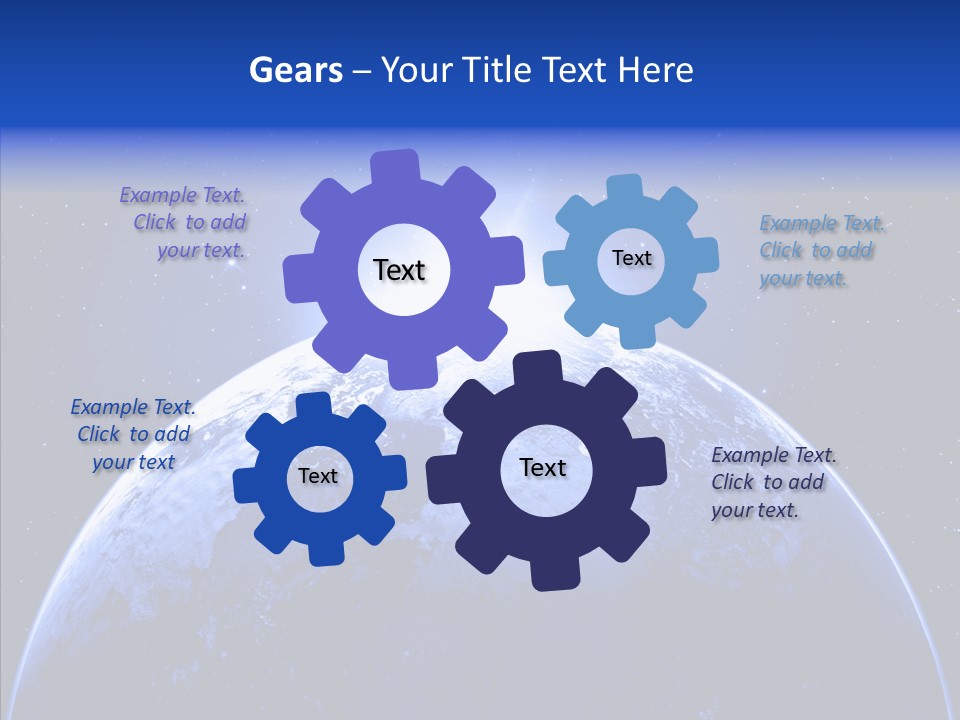 Atmosphere Global Night PowerPoint Template