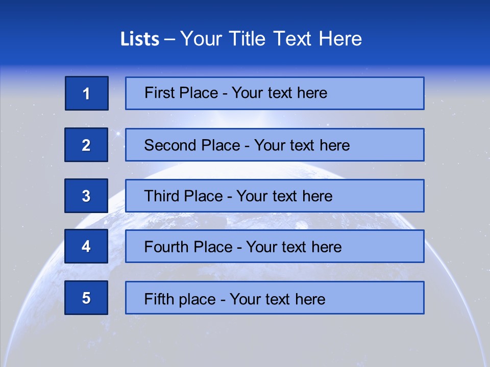 Atmosphere Global Night PowerPoint Template