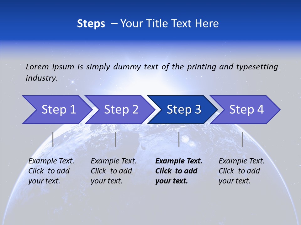 Atmosphere Global Night PowerPoint Template