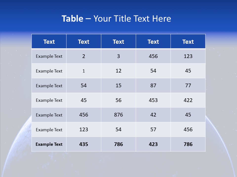 Atmosphere Global Night PowerPoint Template