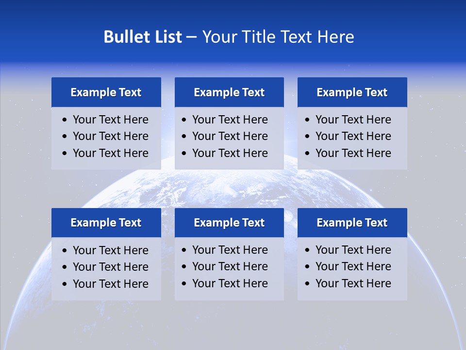 Atmosphere Global Night PowerPoint Template