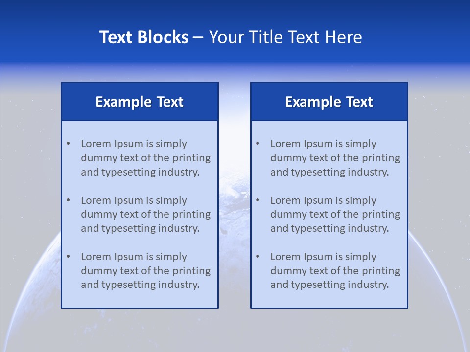 Atmosphere Global Night PowerPoint Template