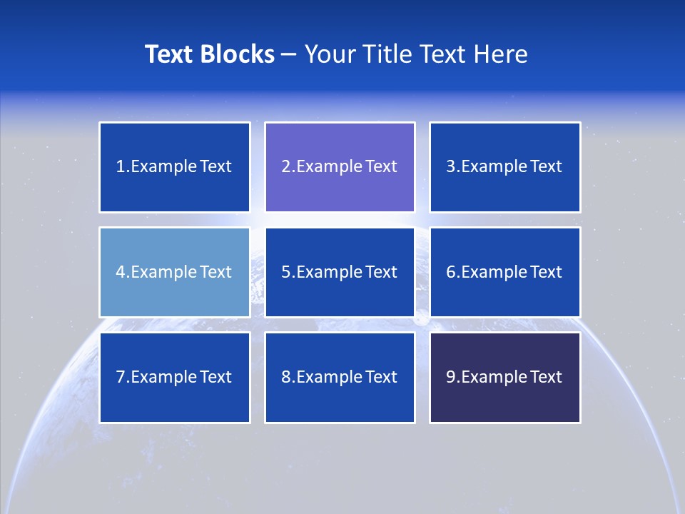 Atmosphere Global Night PowerPoint Template