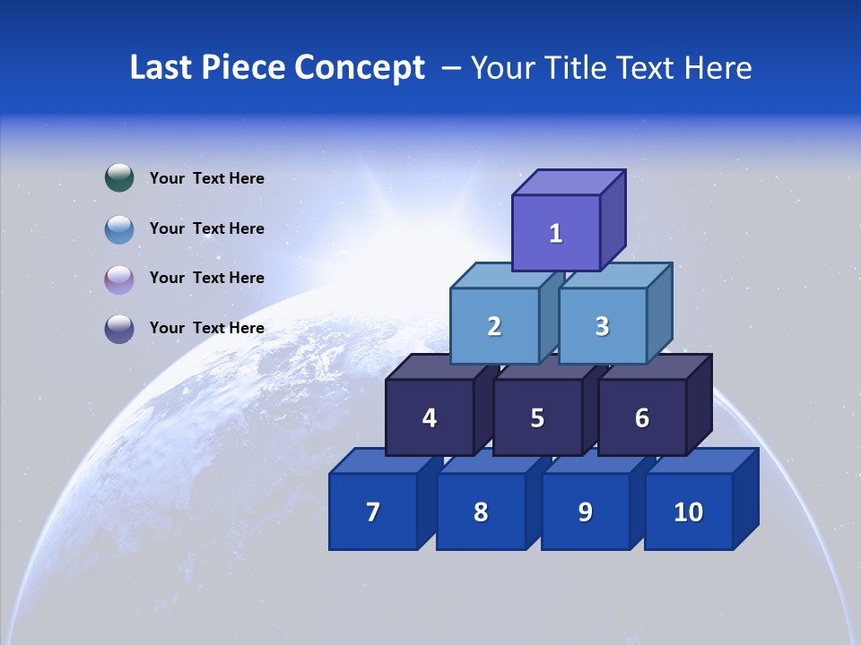 Atmosphere Global Night PowerPoint Template