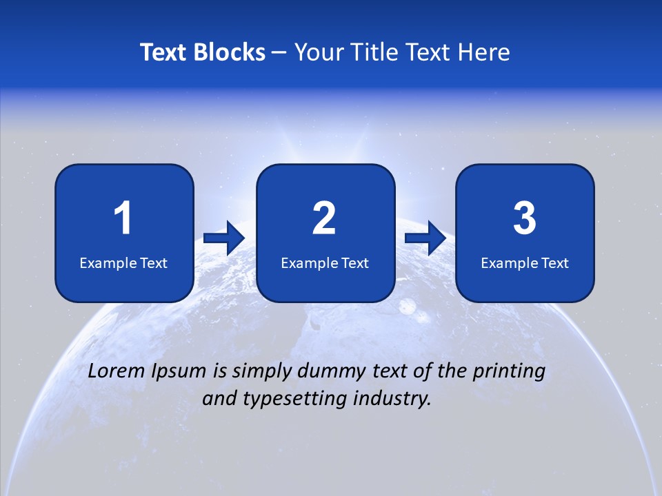 Atmosphere Global Night PowerPoint Template