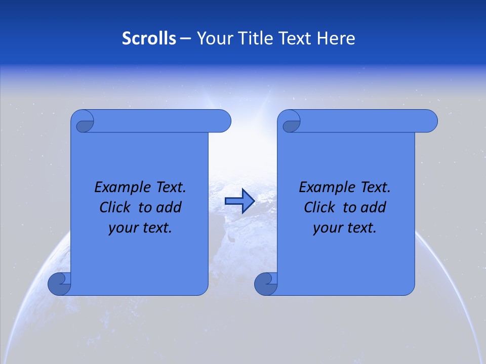 Atmosphere Global Night PowerPoint Template