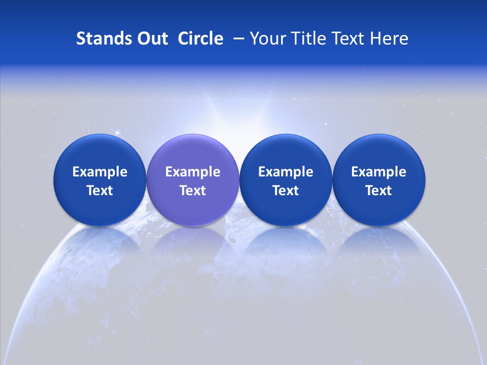 Atmosphere Global Night PowerPoint Template