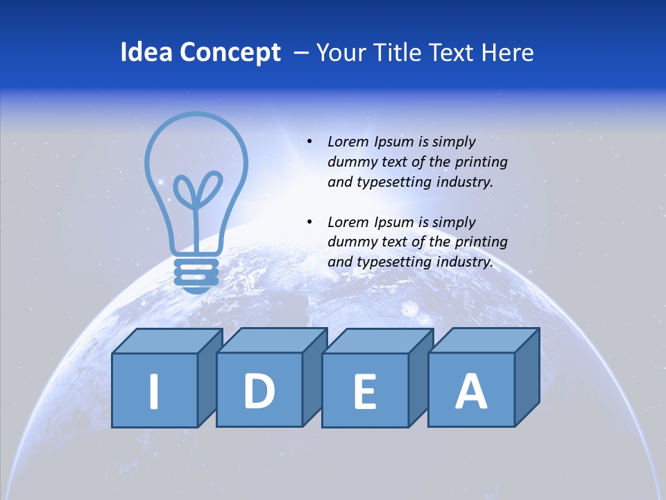 Atmosphere Global Night PowerPoint Template