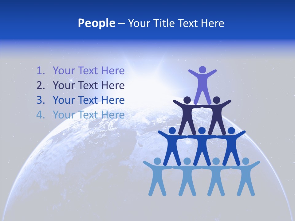 Atmosphere Global Night PowerPoint Template