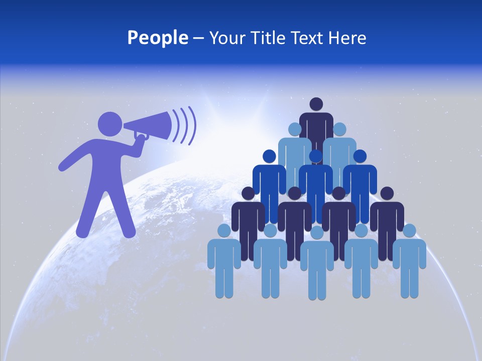 Atmosphere Global Night PowerPoint Template