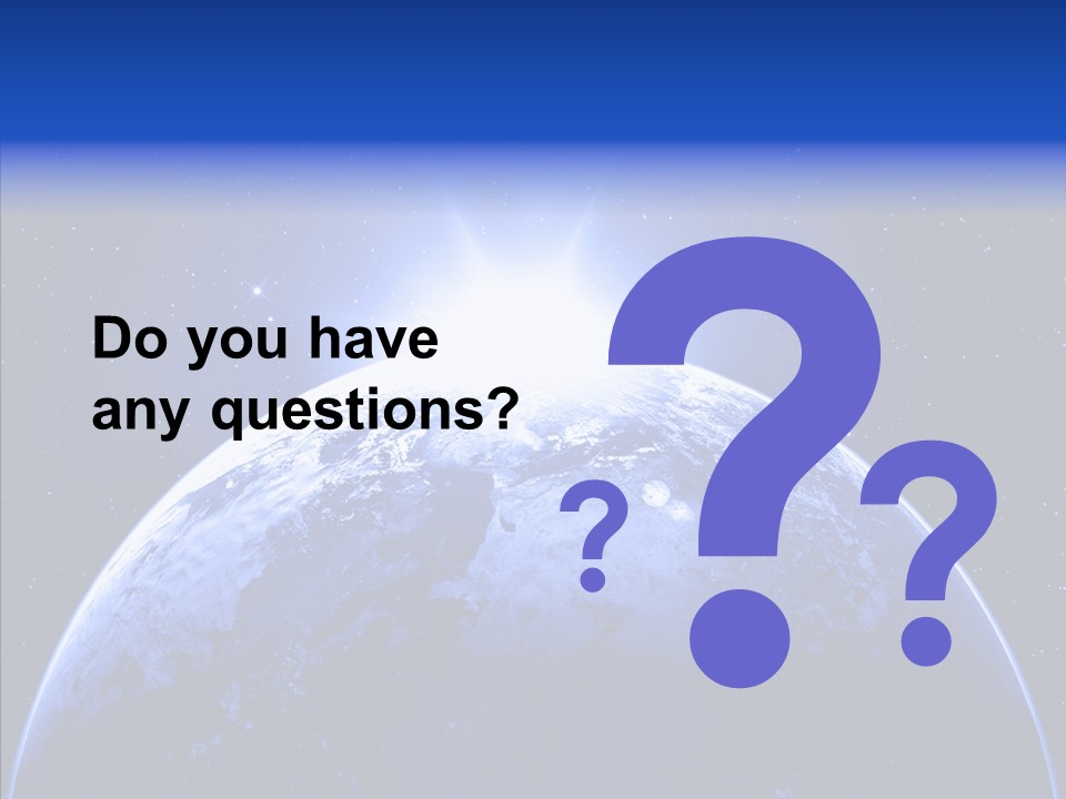 Atmosphere Global Night PowerPoint Template