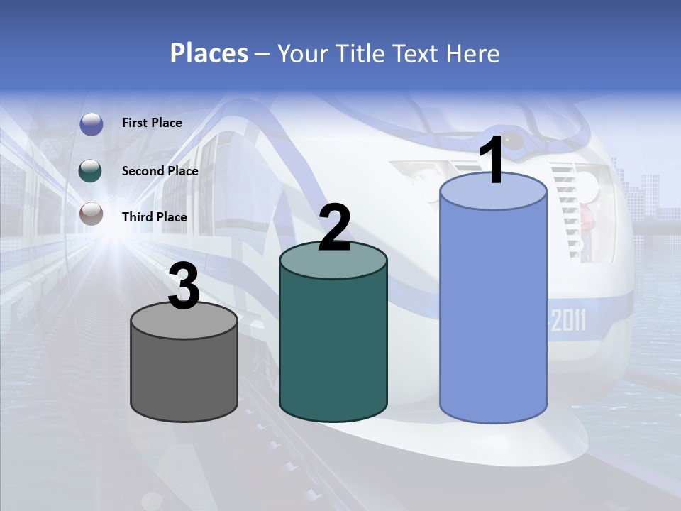 Track Vehicle City PowerPoint Template