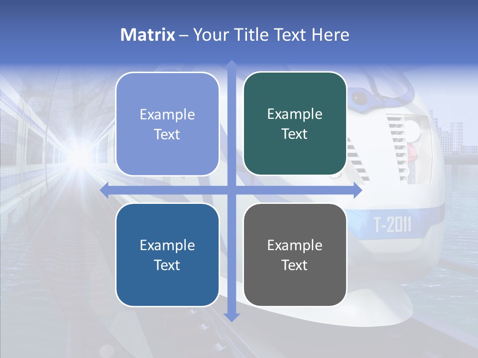 Track Vehicle City PowerPoint Template