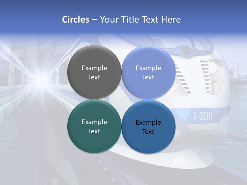 Track Vehicle City PowerPoint Template