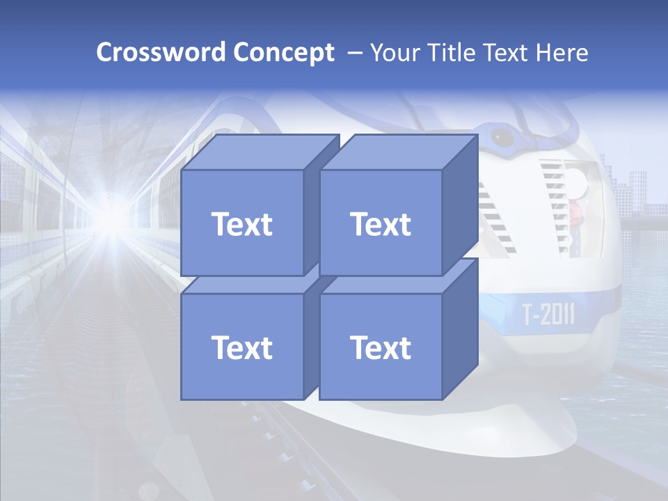 Track Vehicle City PowerPoint Template