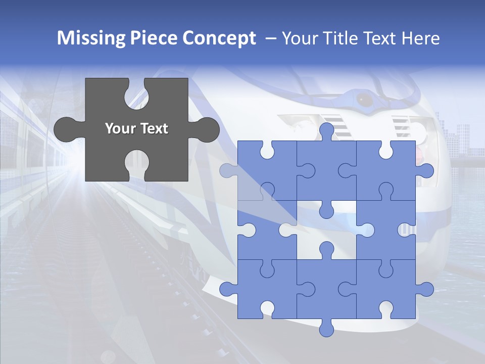 Track Vehicle City PowerPoint Template