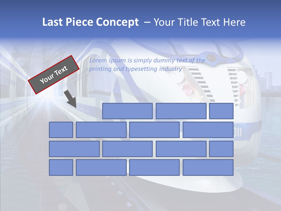 Track Vehicle City PowerPoint Template