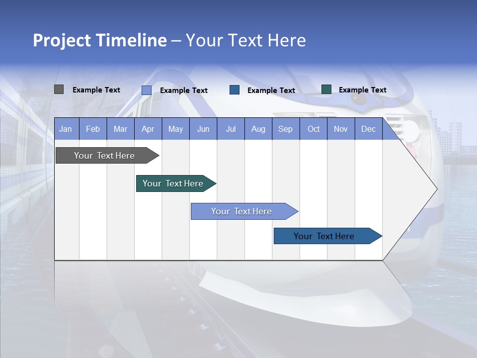 Track Vehicle City PowerPoint Template