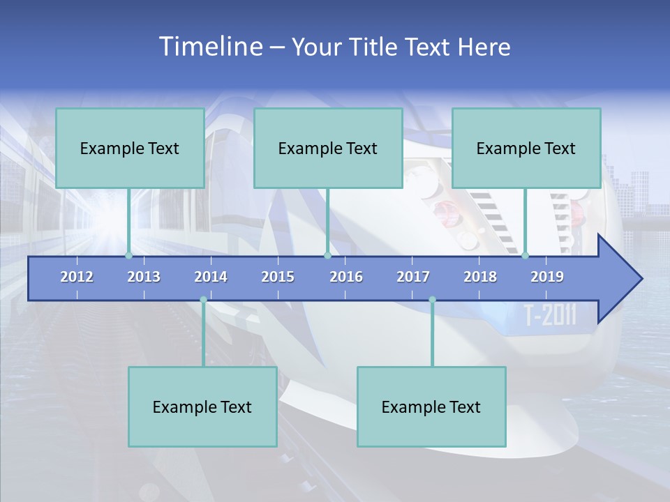 Track Vehicle City PowerPoint Template