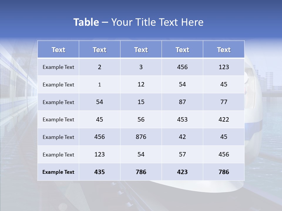 Track Vehicle City PowerPoint Template