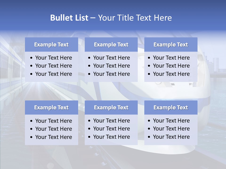 Track Vehicle City PowerPoint Template