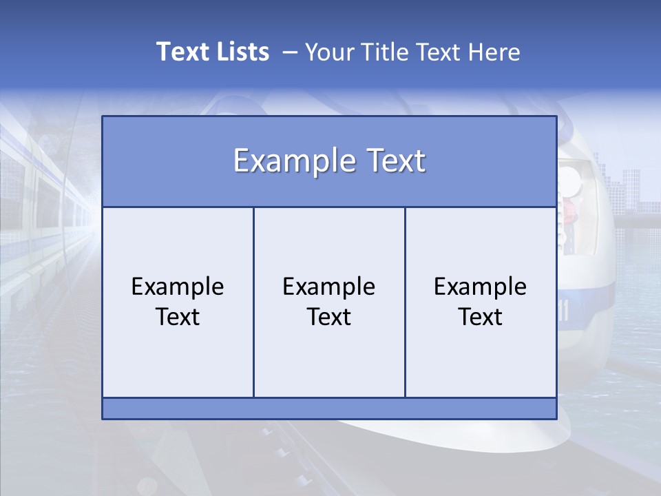 Track Vehicle City PowerPoint Template