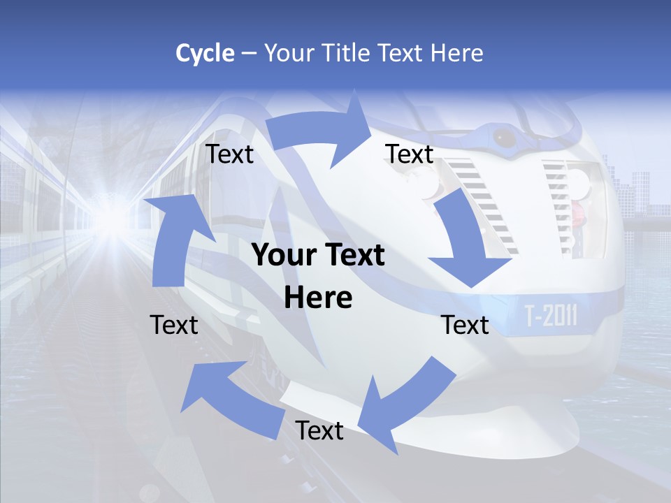 Track Vehicle City PowerPoint Template