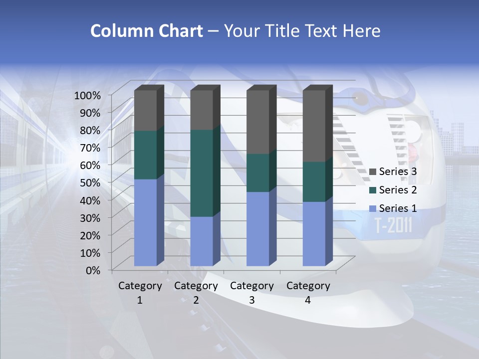 Track Vehicle City PowerPoint Template