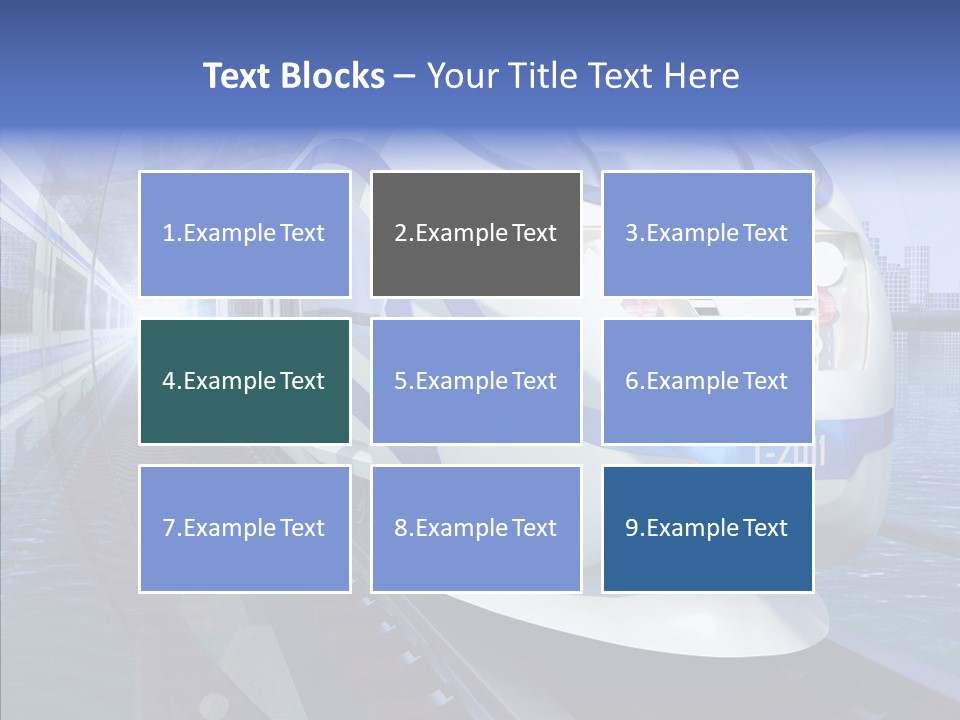 Track Vehicle City PowerPoint Template