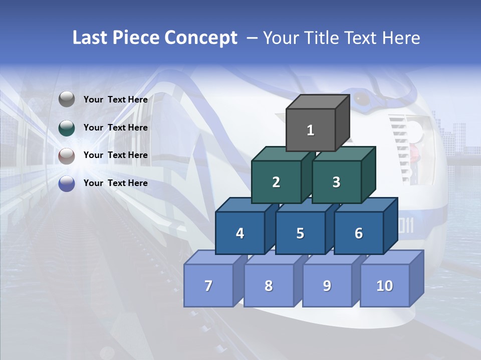 Track Vehicle City PowerPoint Template